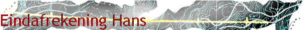 Eindafrekening Hans