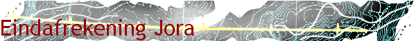 Eindafrekening Jora