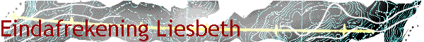 Eindafrekening Liesbeth