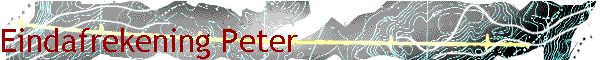 Eindafrekening Peter