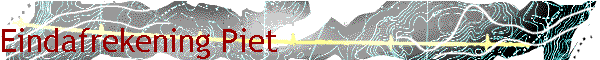 Eindafrekening Piet